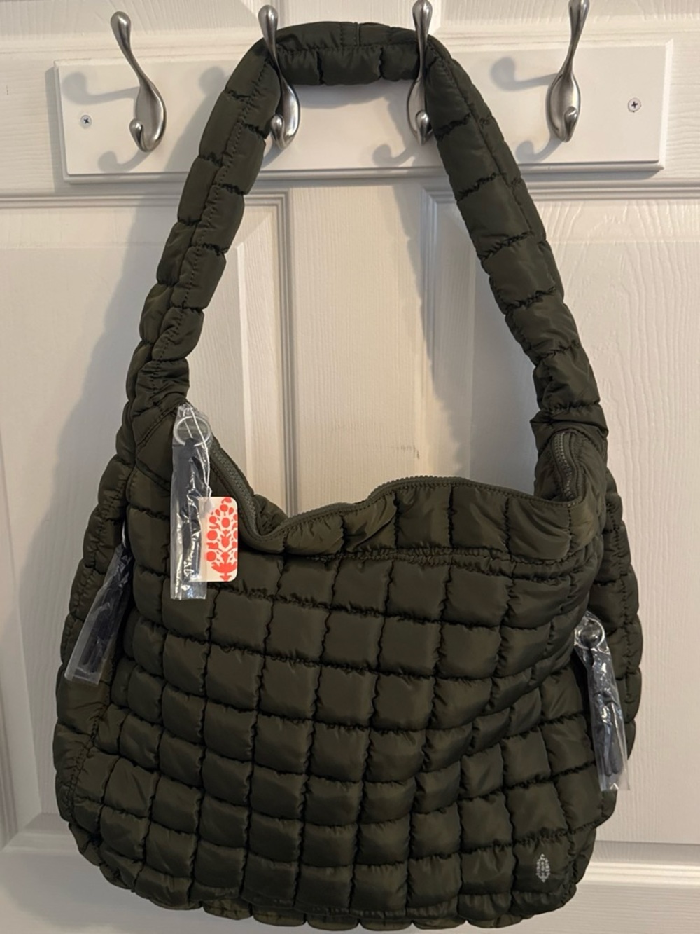 FP Movement by Free People Quilted Carryall Puffer Bag - Seagrass